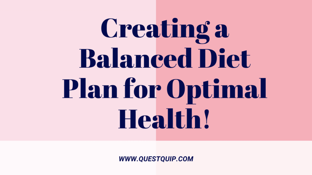 Creating a Balanced Diet Plan for Optimal Health 1 Diet Plan for Optimal Health