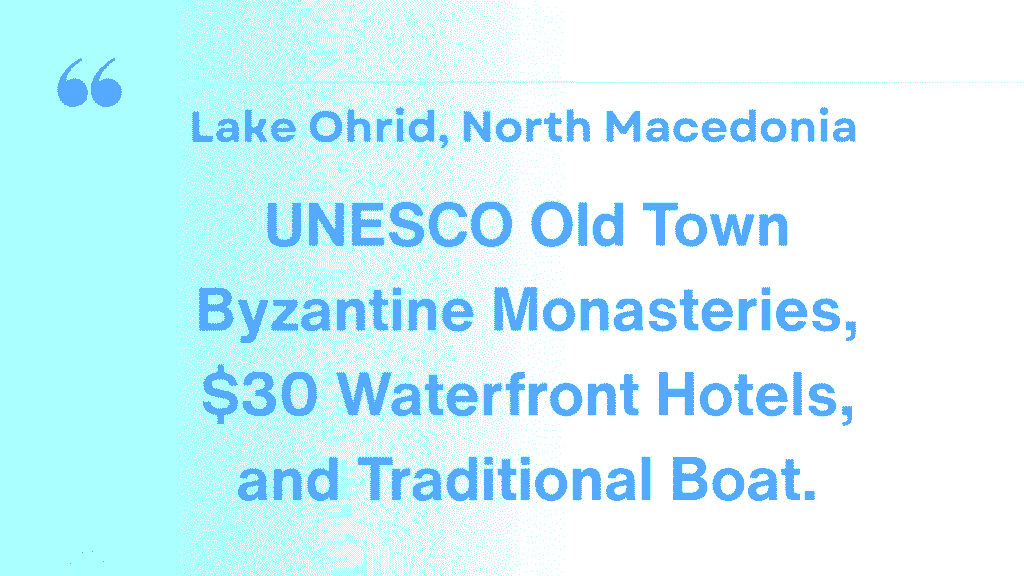 Lake Ohrid, North Macedonia