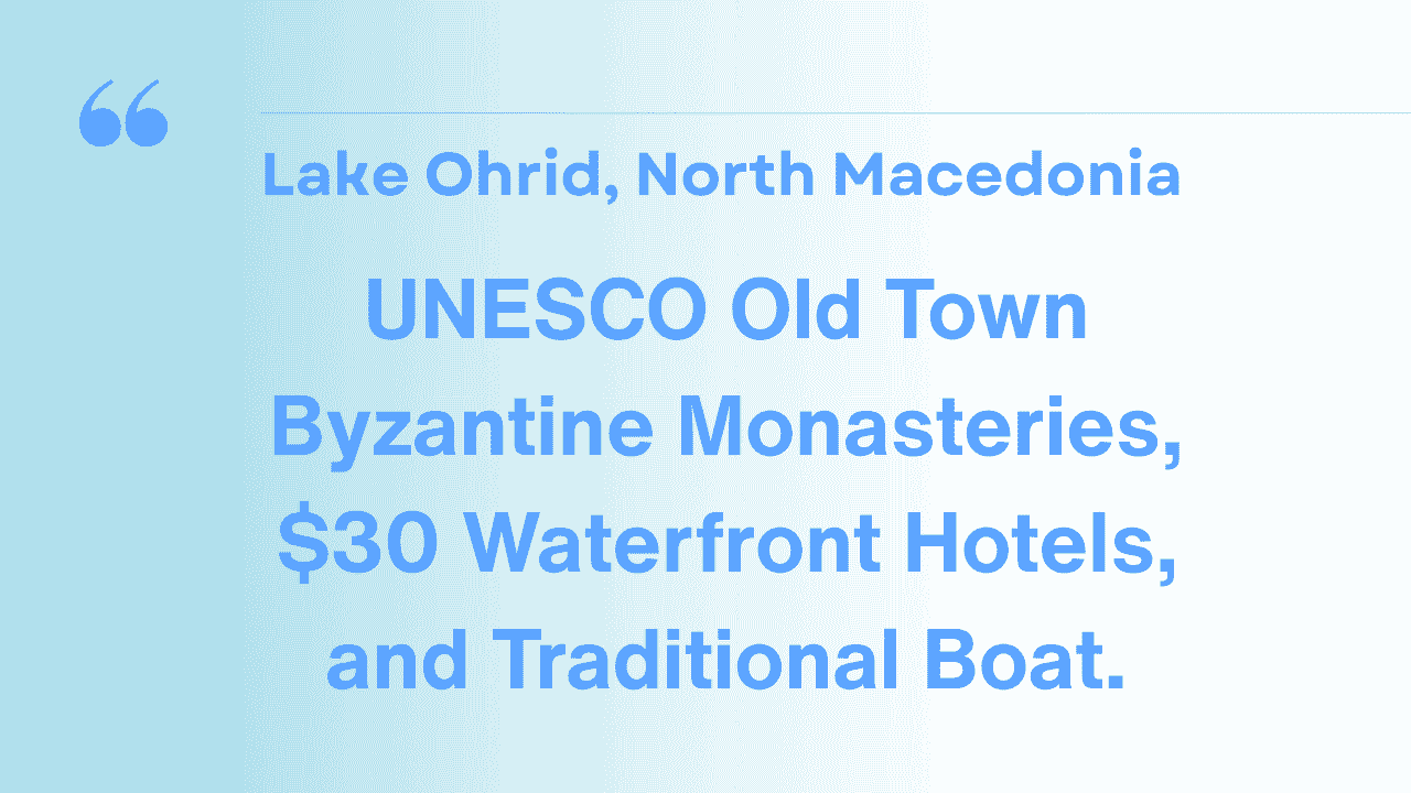 Lake Ohrid, North Macedonia