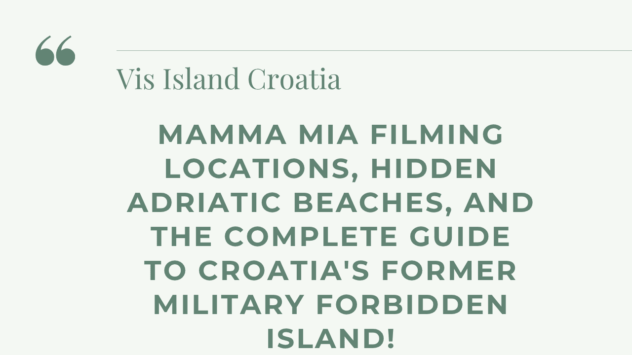 Vis Island Croatia
