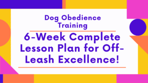 Advanced Dog Obedience Training: 6-Week Complete Lesson Plan for Off-Leash Excellence 2 Dog Obedience Training
