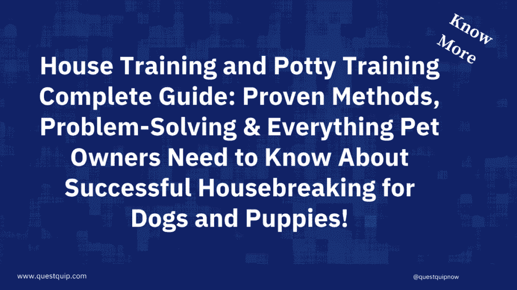 House Training and Potty Training