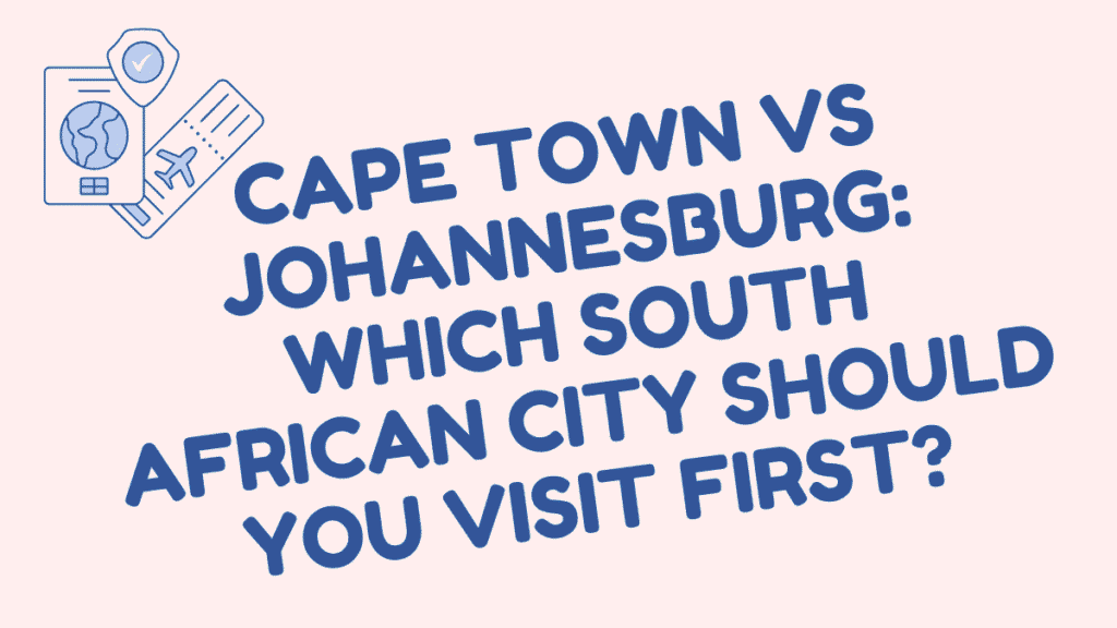 Cape Town vs Johannesburg