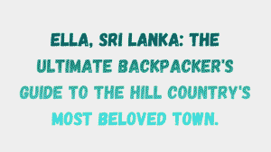 Ella Sri Lanka