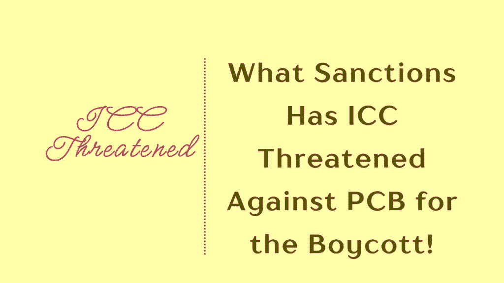 ICC Threatened