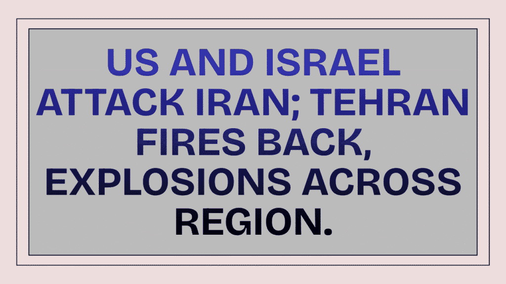 US AND ISRAEL ATTACK IRAN