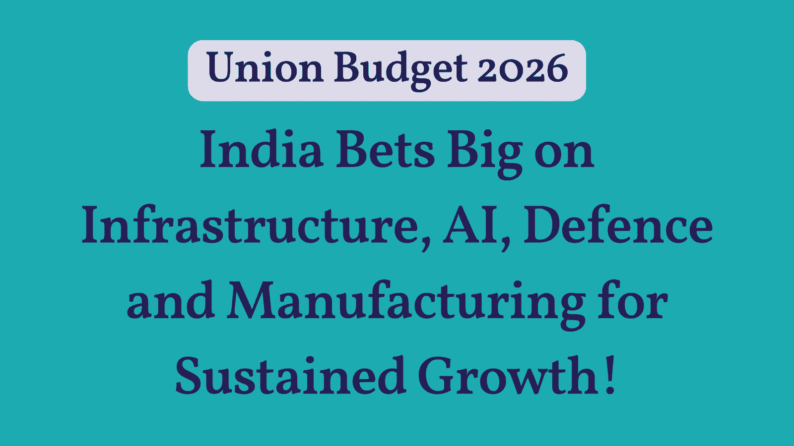 Union Budget 2026