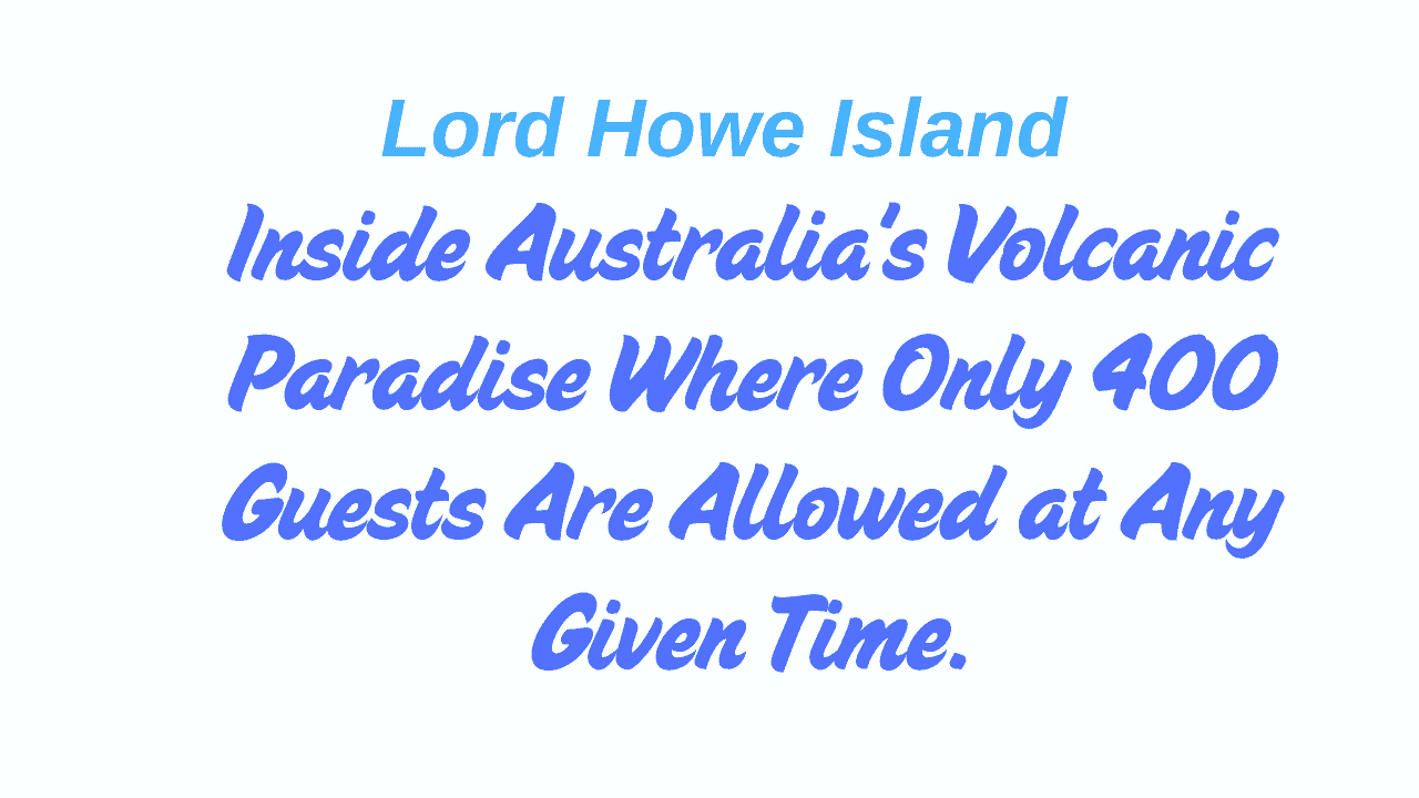 Lord Howe Island