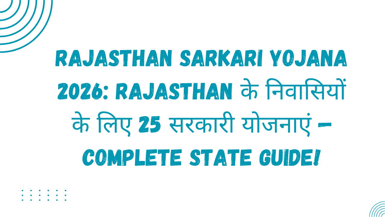 Rajasthan Sarkari Yojana 2026