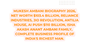 Mukesh Ambani biography
