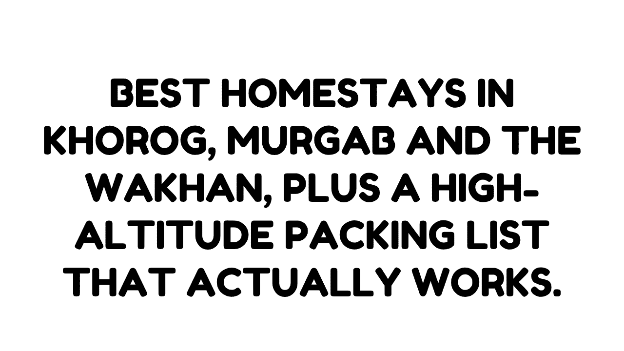 Best Homestays in Khorog