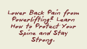 Lower Back Pain