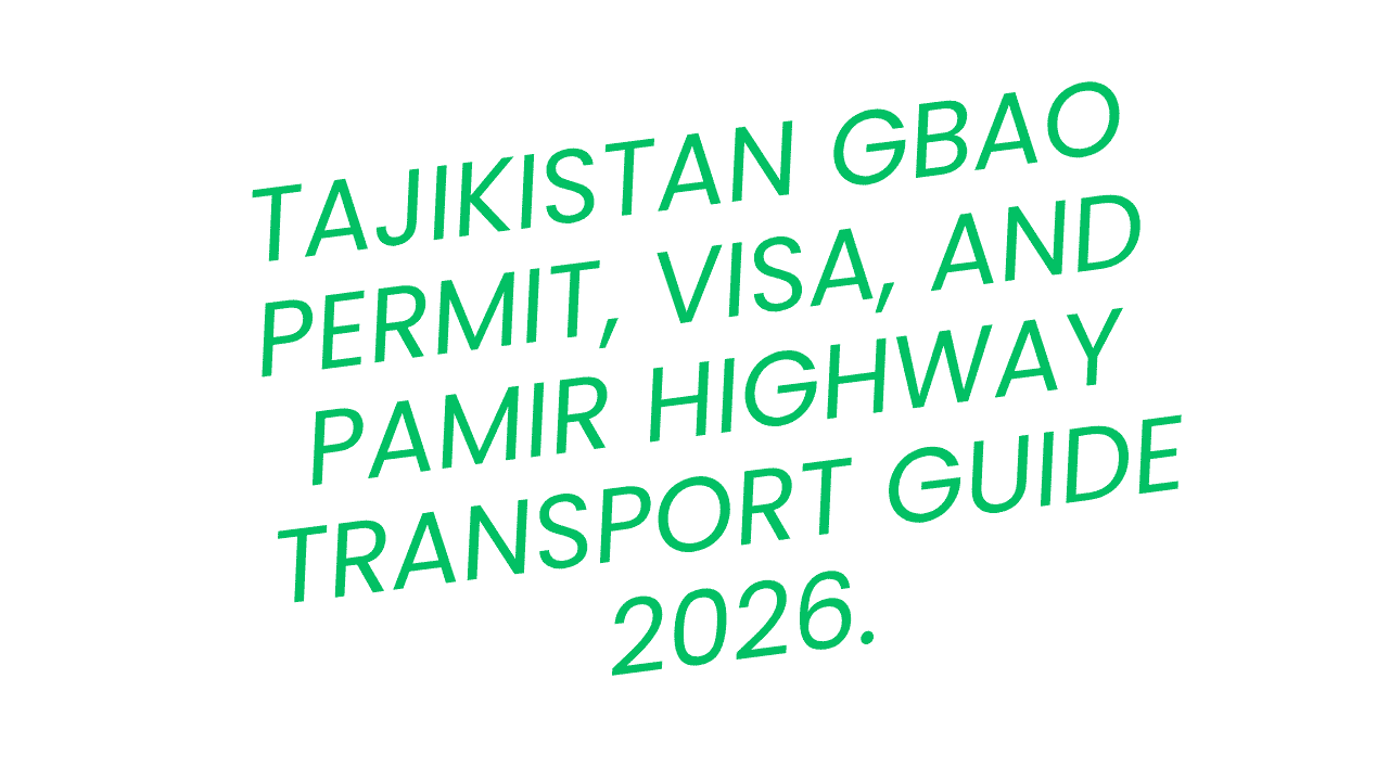 Tajikistan GBAO Permit